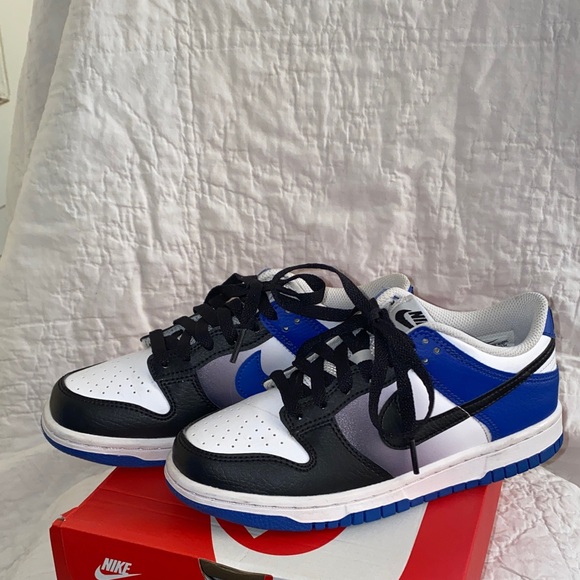 Nike Kids Black, White, and Blue Dunks main image 2
